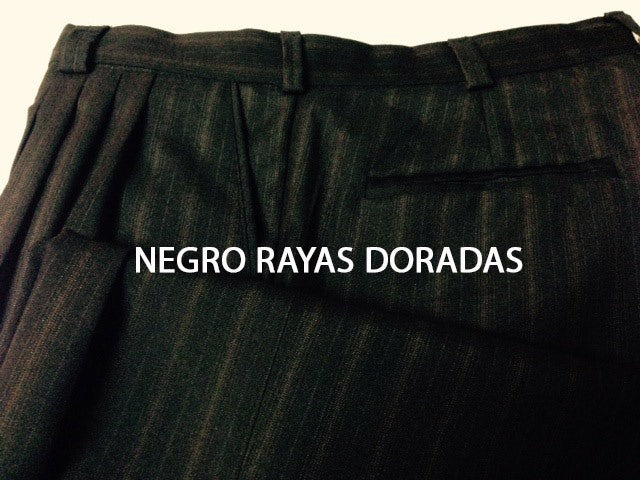 4 corazones Pantalon PH201 noir rayure or PAS DE COMMANDE POUR CE PRODUIT