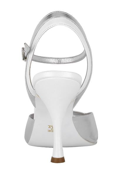 Princesse Tango A16 cuir blanc et argent
