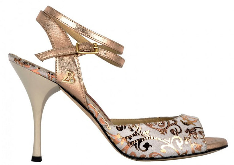 A1CL Camoscio beige / Laminato rame talon 9
