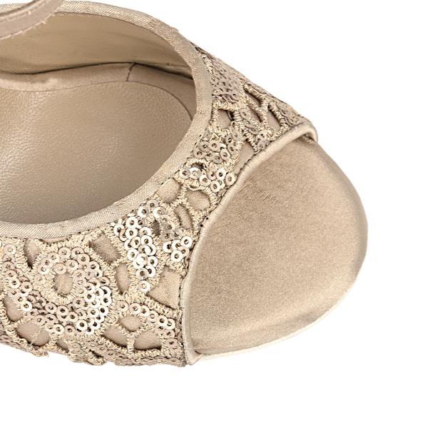 Princesse Tango A8 dentelle Bronze talon 8