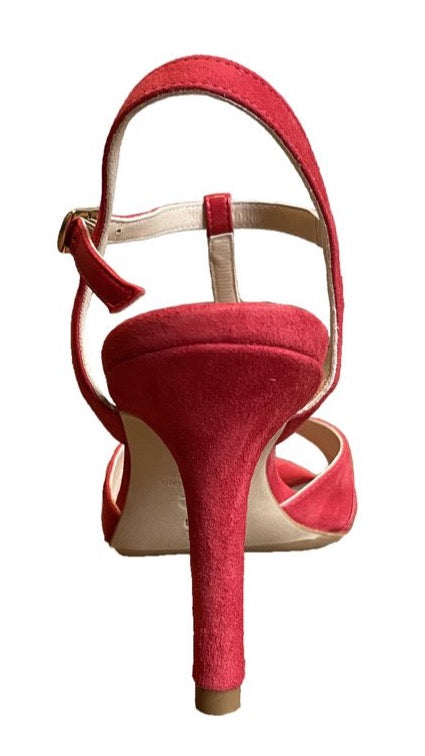 Entonces Locura Rouge Camoscio Diva Soft Rosso Talon 8