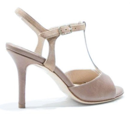 Entonces Naima Soft Taupe Camoscio Borra Talon 7