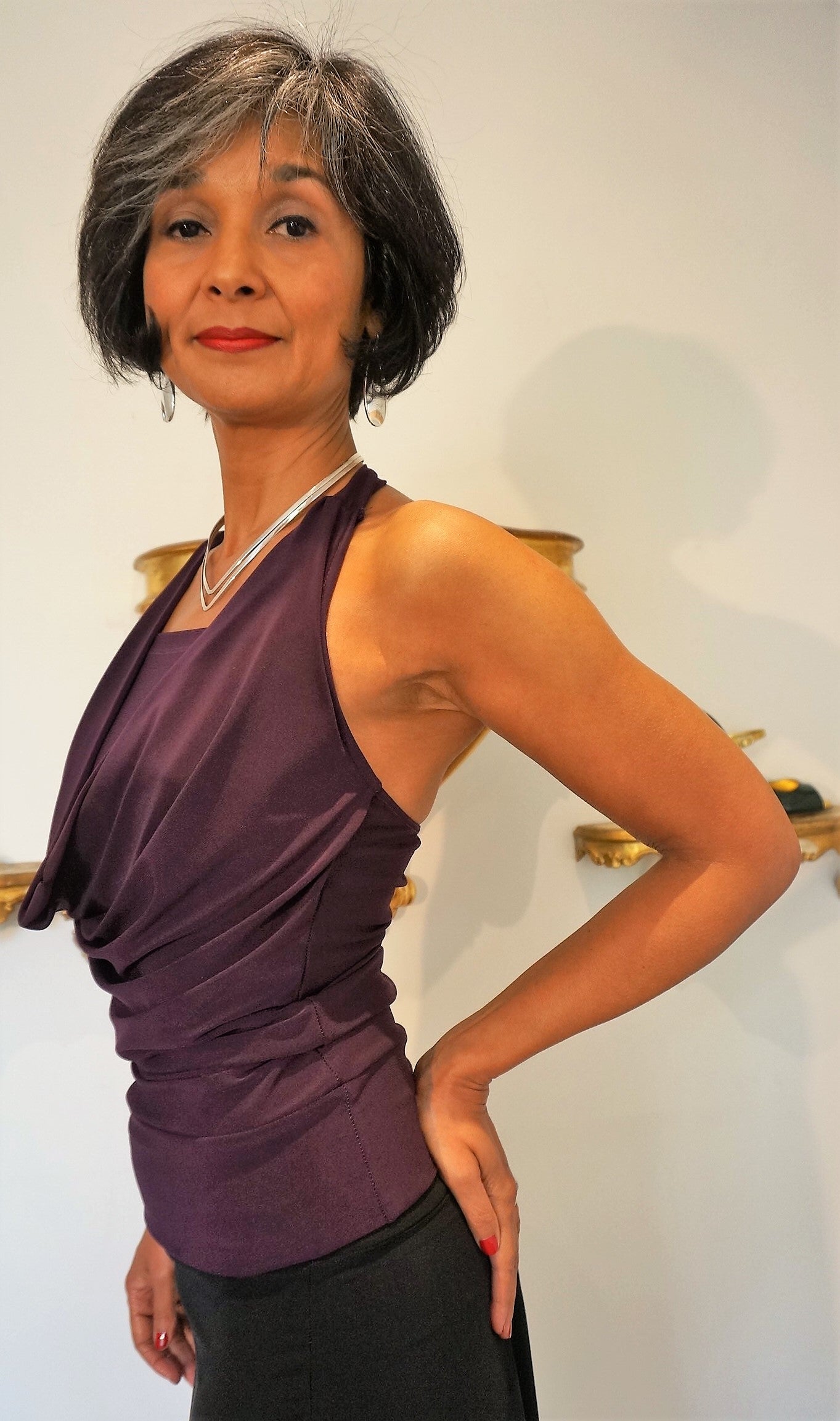 TI Top long violet UNIQUEMENT EN STOCK, PAS DE COMMANDE POSSIBLE EN ARGENTINE
