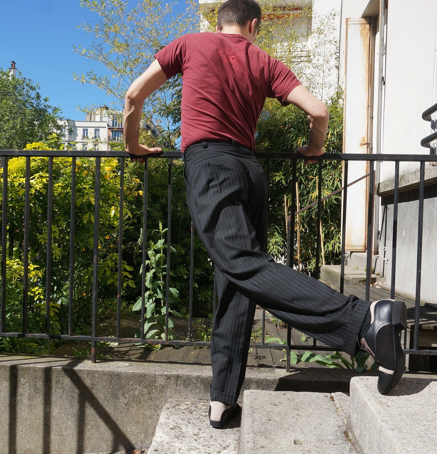 Collection Gantlé Pantalon Apollo Nero Gessato