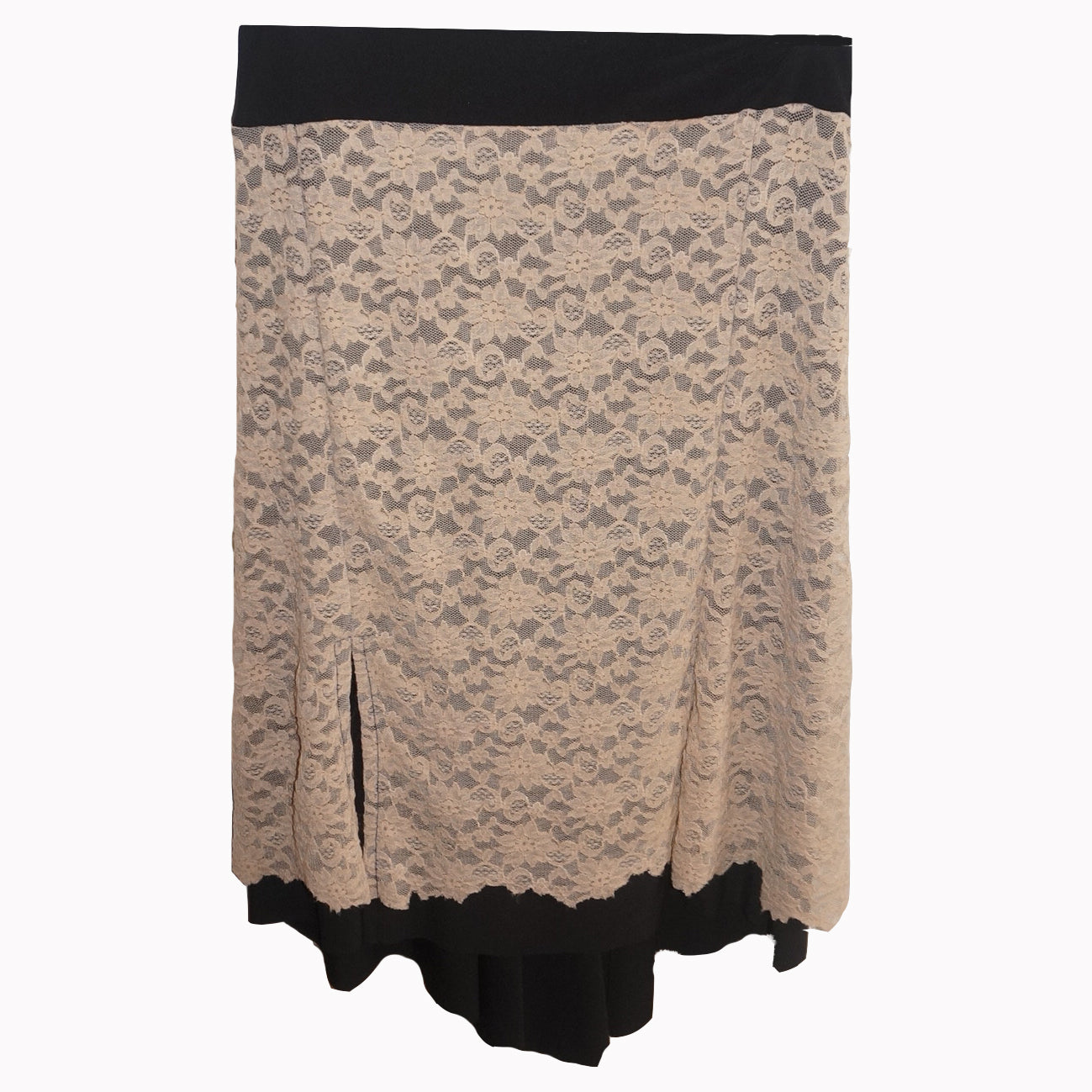 TI Jupe milonguera noire dentelle beige PAS DE COMMANDE POUR CE PRODUIT