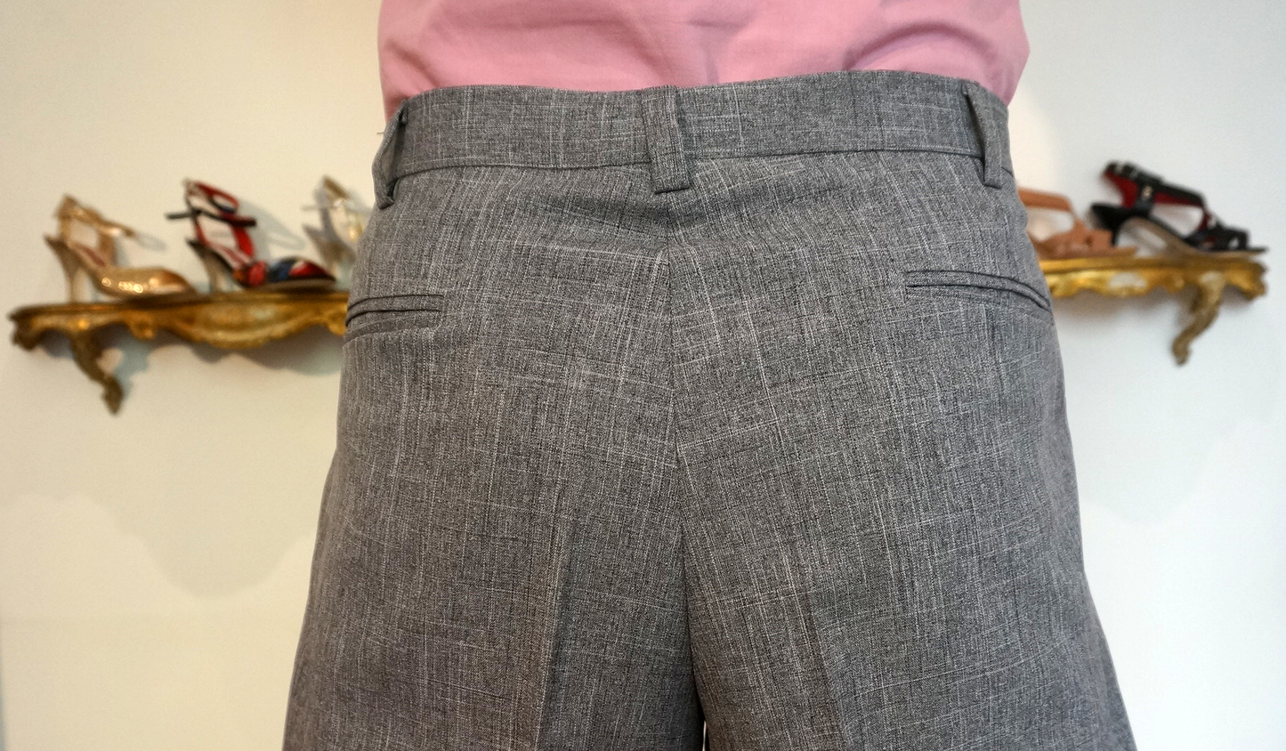 4 Corazones Pantalon gris clair chiné. PAS DE COMMANDE POUR CE PRODUIT