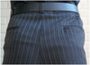 4 Corazones  Pantalon PH 201 gris anthracite double rayure blanche fin à pinces PAS DE COMMANDE POUR CE PRODUIT
