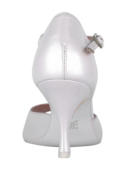Princesse Tango A213 cuir blanc nacré perles