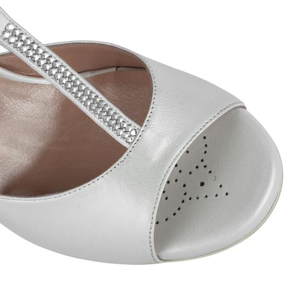 Princesse Tango A213 CUIR NACRE STRASS