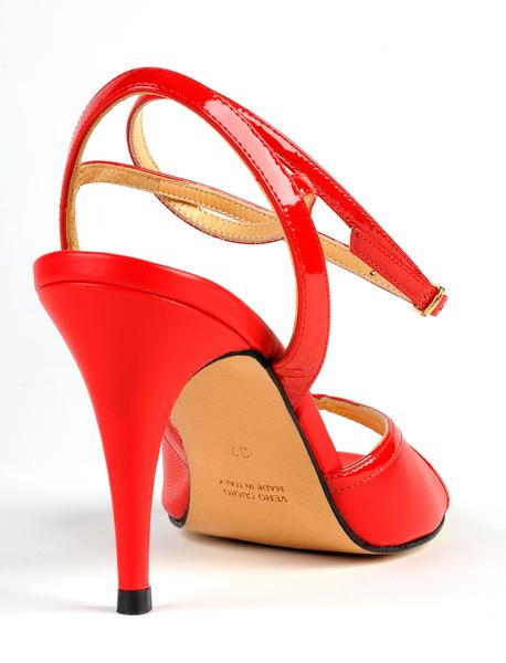 Art. 9 Nappa Rossa Vernice Rossa talon 8