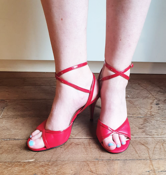 Art. 9 Nappa Rossa Vernice Rossa talon 8