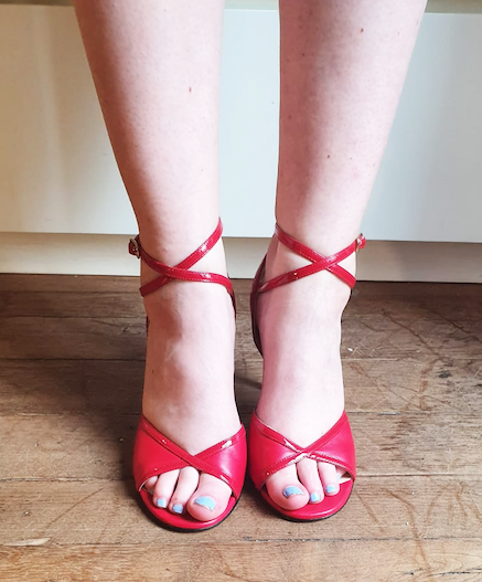 Art. 9 Nappa Rossa Vernice Rossa talon 8