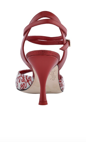A1CL Camoscio beige / Laminato rosso Talon 7