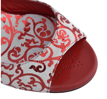 A1CL Camoscio beige / Laminato rosso Talon 7