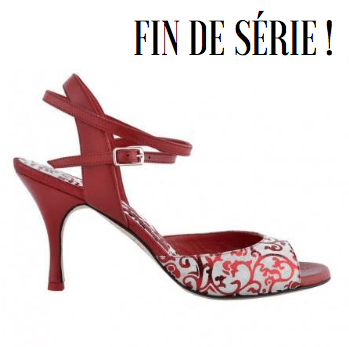 A1CL Camoscio beige / Laminato rosso talon 9