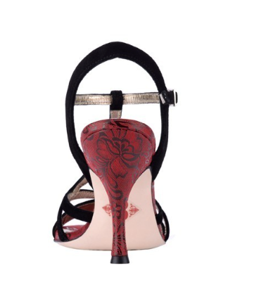 A11 Camoscio nero Pizzo Rosso talon 8 PRODUCTION INTERROMPUE PAR LE CREATEUR