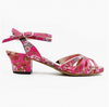 Pratica D32 Fucsia Fiori Talon 4 cm