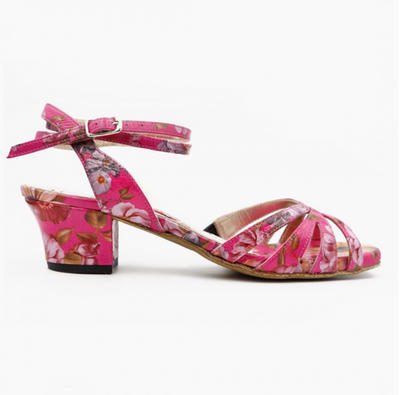 Pratica D32 Fucsia Fiori Talon 4 cm