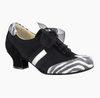 Pratica Donna Nero Zebra Talon 4 cm