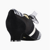 Pratica Donna Nero Zebra Talon 4 cm