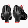 Pratica donna Pizzo nero Tacco Talon 4 cm