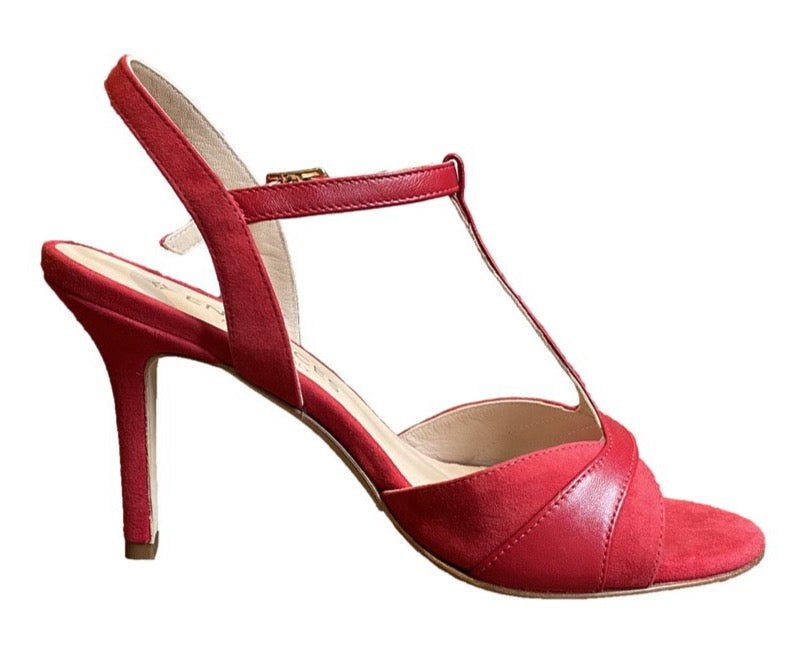 Entonces Locura Rouge Camoscio Diva Soft Rosso Talon 8