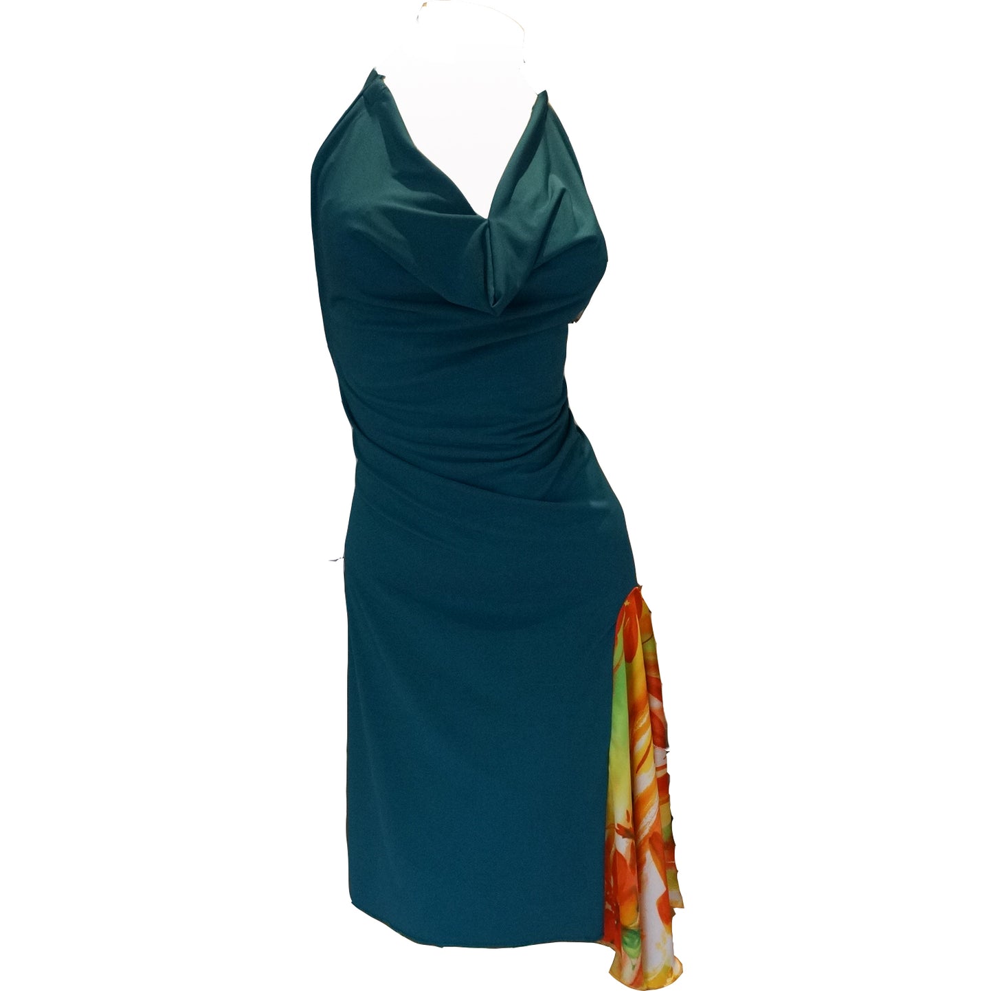 TI Robe verte motif fleuri PAS DE COMMANDE POUR CE PRODUIT