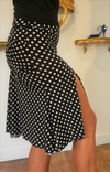 TI jupe PIN noire à pois blancs UNIQUEMENT EN STOCK, PAS DE COMMANDE POSSIBLE EN ARGENTINE