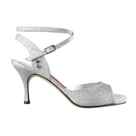 A31 Glitterino argento Talon 7cm