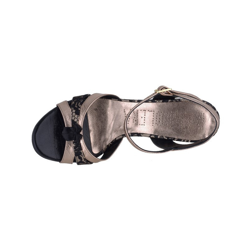 A6 Pizzo nero Laminato rame talon 9
