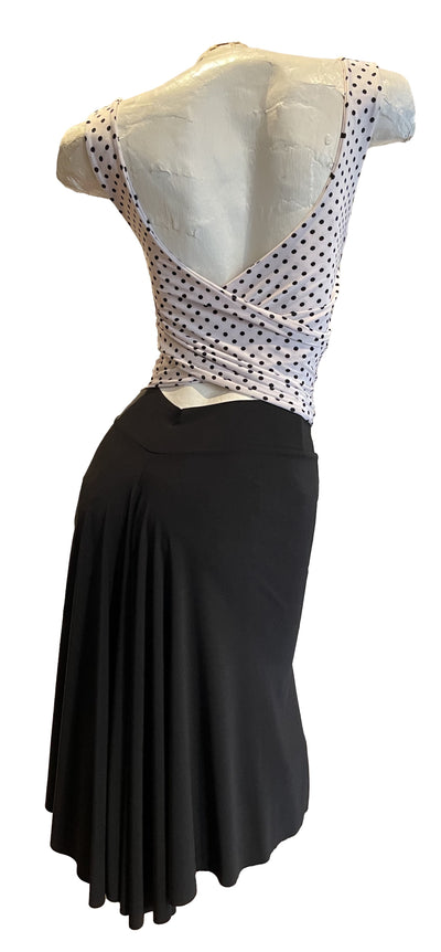 Tango Imagen Top Blanc Tess à pois noirs (petits pois) UNIQUEMENT EN STOCK, PAS DE COMMANDE POSSIBLE EN ARGENTINE