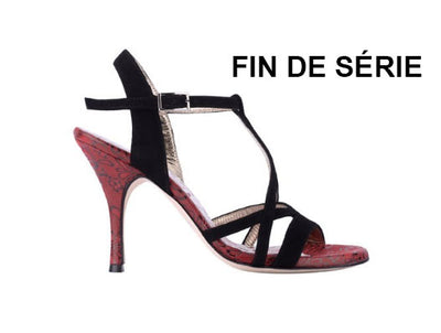 A11 Camoscio nero Pizzo Rosso talon 8 PRODUCTION INTERROMPUE PAR LE CREATEUR